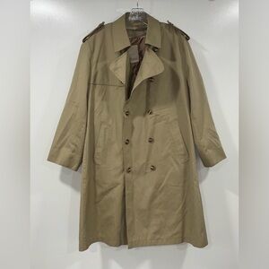 Misty Harbor double-breasted belted trench coat with a removable lining